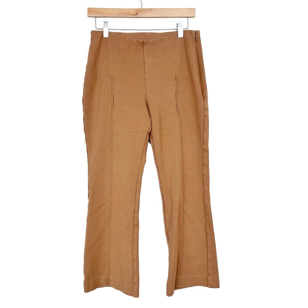 Everlane Tan The Dream Kick Flare Pull On Pants Sz L